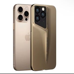 iPhone 16 Pro Max Case – Gold Sports Car Design | Ultra Sleek & Stylish